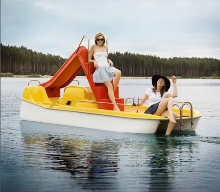 Tretboot fahren